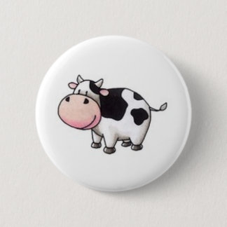Cow 6 Cm Round Badge