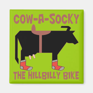 Cow A Socky Magnet