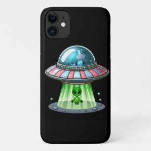 Cow Abducting Alien Case-Mate iPhone Case