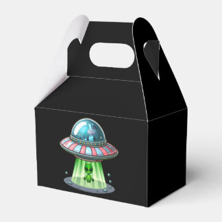 Cow Abducting Alien Favour Box