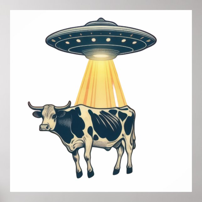 Cow Abduction Poster (Front)