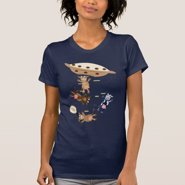 Cow abductions 2 T-Shirt (Front)