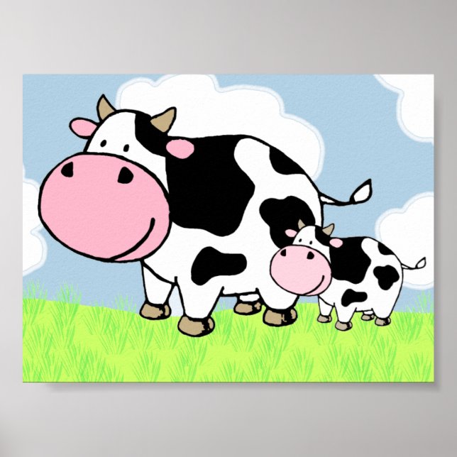 Cow and Baby Poster (Front)