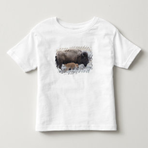 Cow and Calf Bison, Yellowstone Toddler T-Shirt