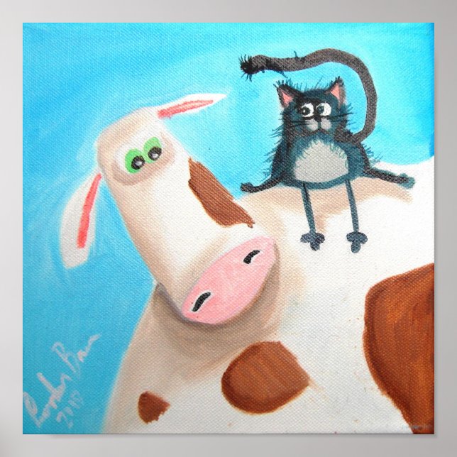 COW AND CAT POSTER (Front)