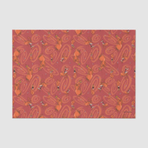 Cow and Chicken Red Guy Pattern Tissue Paper