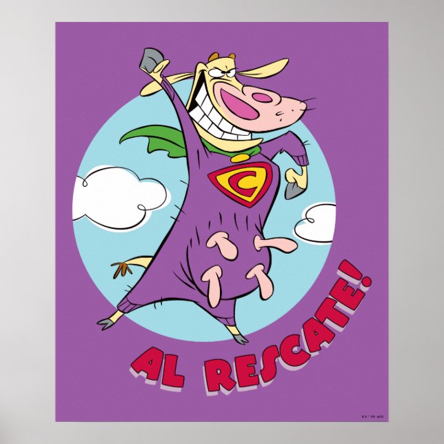 Cow and Chicken Super Cow Al Rescate! Poster (Front)