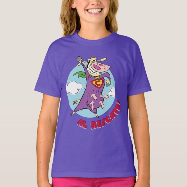 Cow and Chicken Super Cow Al Rescate! T-Shirt (Front)