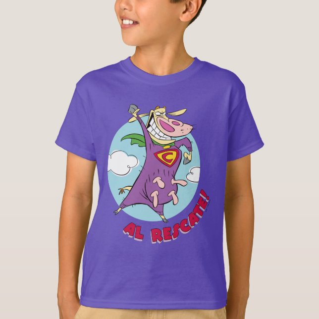 Cow and Chicken Super Cow Al Rescate! T-Shirt (Front)