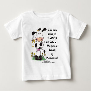 Cow and Ladybug COWnt on God Baby T-Shirt