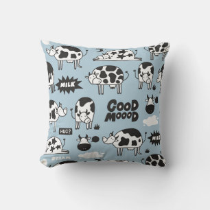 Cow and milk cushion