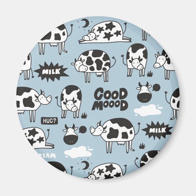 Cow and milk magnet (Front)