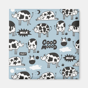 Cow and milk magnet