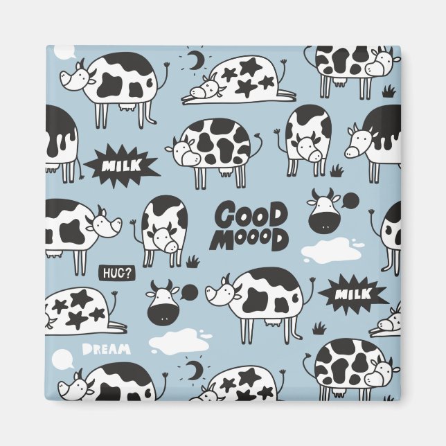 Cow and milk magnet (Front)