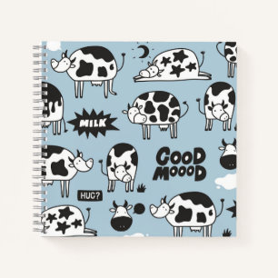 Cow and milk notebook