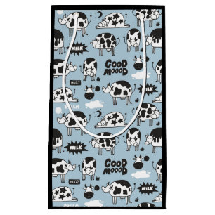 Cow and milk small gift bag
