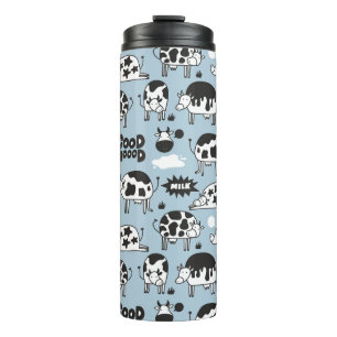 Cow and milk thermal tumbler