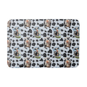 Cow Animal Pattern Design Bath Mat