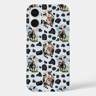 Cow Animal Pattern Design iPhone 16 Case