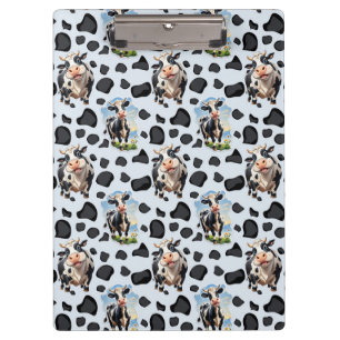 Cow Animal Pattern Design Clipboard