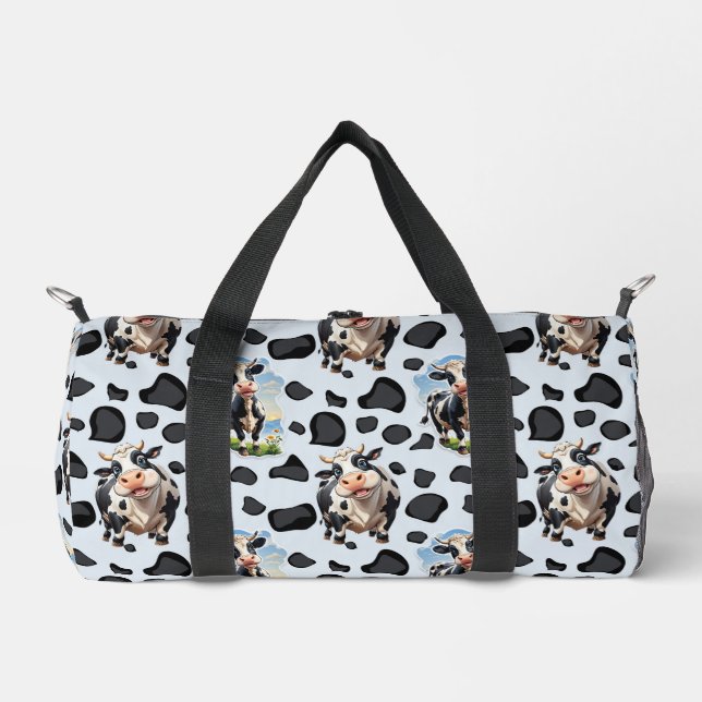 Cow Animal Pattern Design  Duffle Bag (Front)