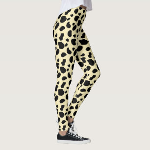 Cow Animal Skin Colour Pattern Design  Leggings