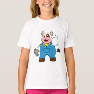 Cow as Craftsman with Hammer T-Shirt