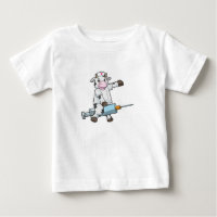 Cow as Nurse with Heart & Syringe