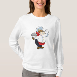 Cow as Waiter with Serving plate T-Shirt