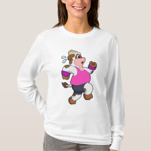 Cow at Running T-Shirt