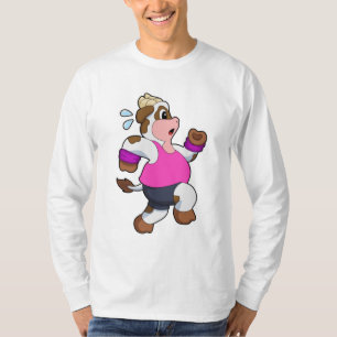 Cow at Running T-Shirt