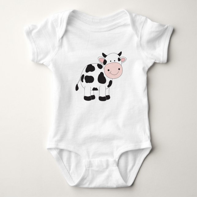 Cow baby bodysuit (Front)