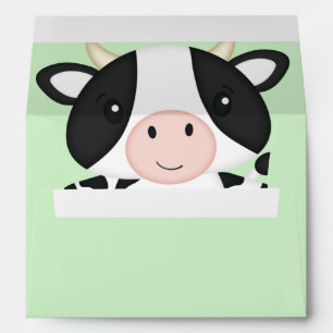 Cow Baby Shower Farm Envelope
