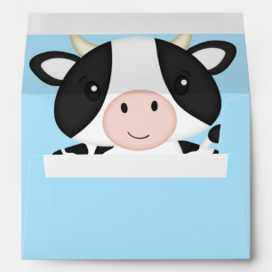 Cow Baby Shower Farm Envelope