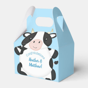 Cow Baby Shower Farm  Favour Box