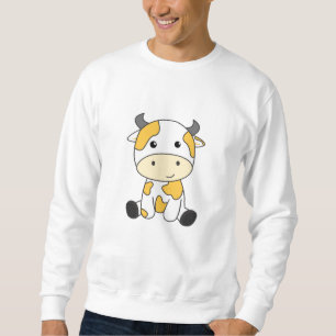 Cow Banana Kawaii Retro Japanese Banana Cows Sweatshirt