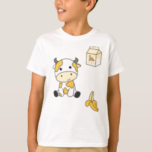 Cow Banana Kawaii Retro Japanese Banana Cows T-Shirt