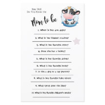 Cow Beatiful Dream How well you know the Game Card