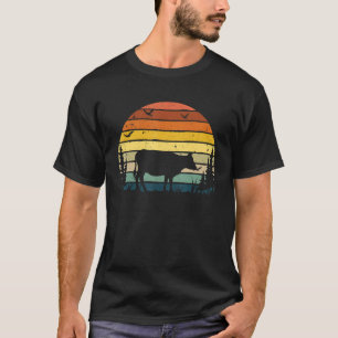 Cow Beef Mum Dad Vintage Retro Cute Dog T-Shirt