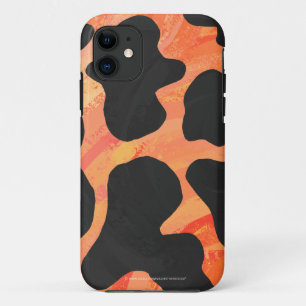 Cow Black and Orange Print Case-Mate iPhone Case