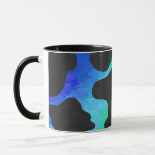 Cow Black and Rainbow Gifts Mug