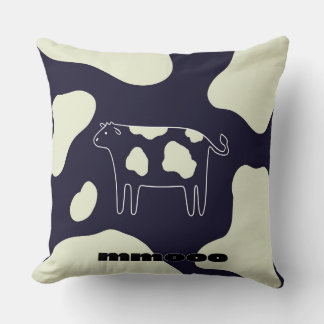 Cow black and white cushion
