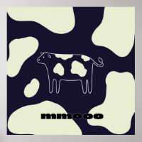 Cow black and white