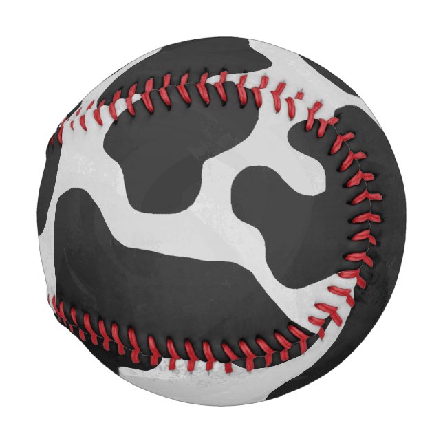 Cow Black and White Print Baseball (Back Left)