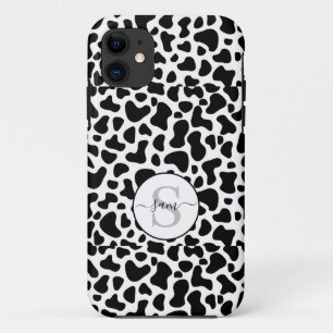Cow Black White  Monogram   Case-Mate iPhone Case