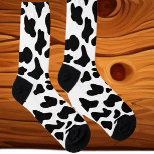 Cow Black & White  Socks