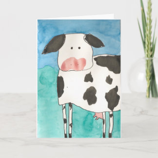 Cow Blank Card