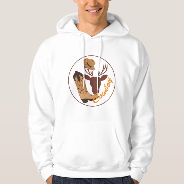 Cow boy hoodie (Front)