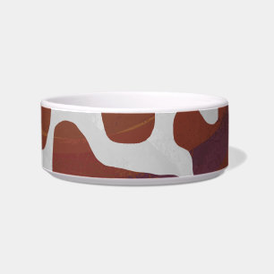 Cow Brown and White Print Bowl