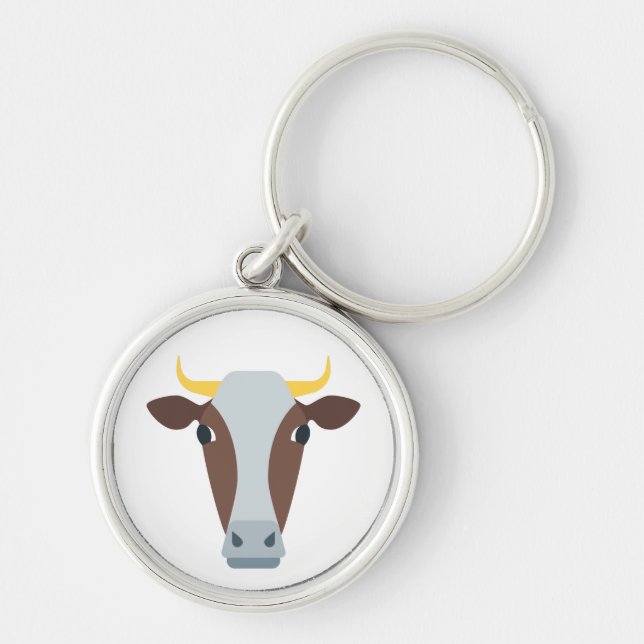 Cow Bull Head Key Ring (Front)